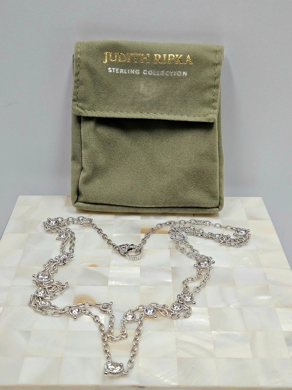 Judith Ripka Sterling Silver Long Necklace in Silver